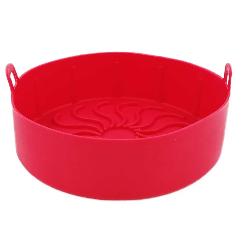Forma Redonda P/ Air Frayer 18,5cm em Silicone FWB-Vermelho