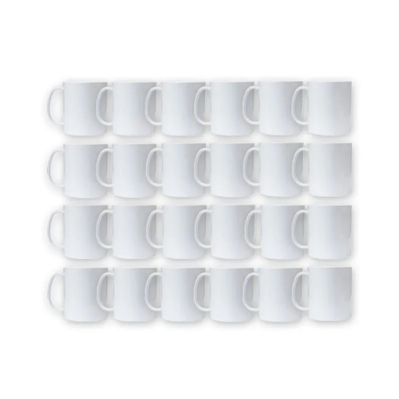Caneca de Polímero para Sublimação Branca 400ml - 24 Un.