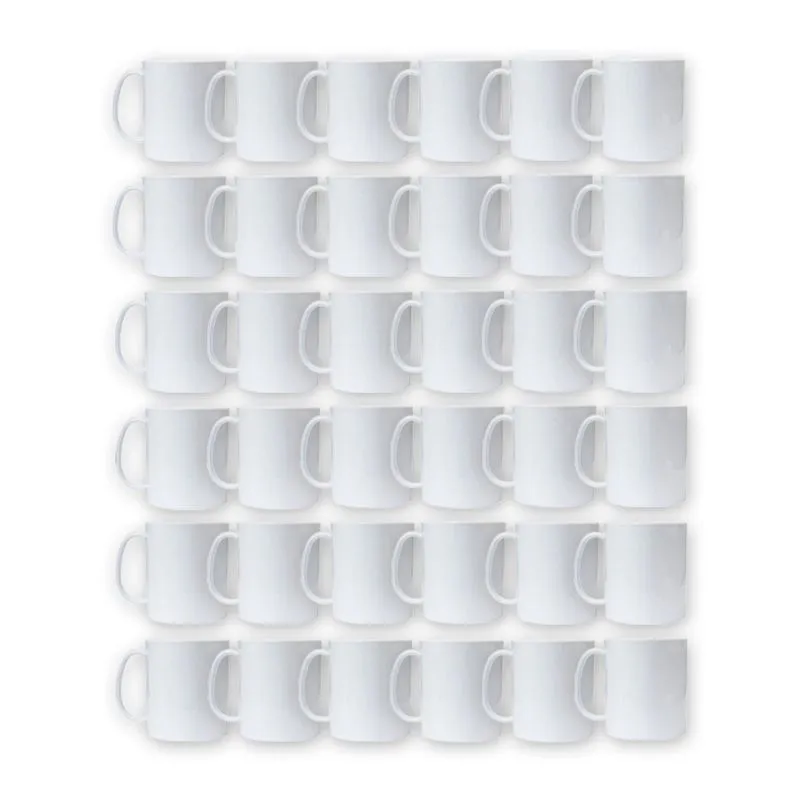 Caneca de Polímero para Sublimação Branca 400ml - 36 Un.