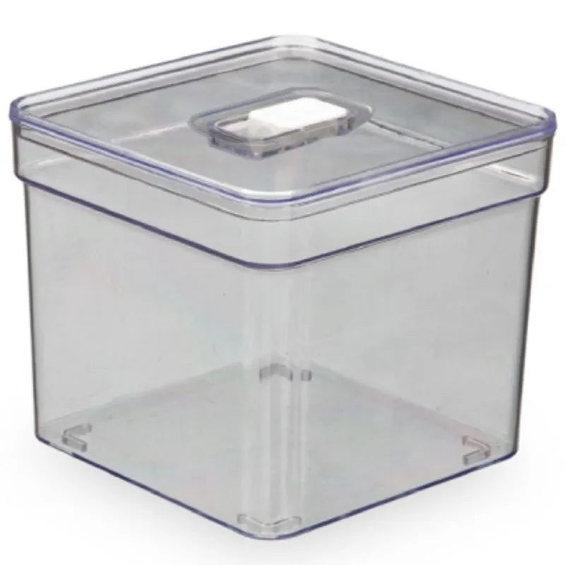 Organizador De Alimentos E Frutas 2,8 Litros 14 Cm Com Tampa