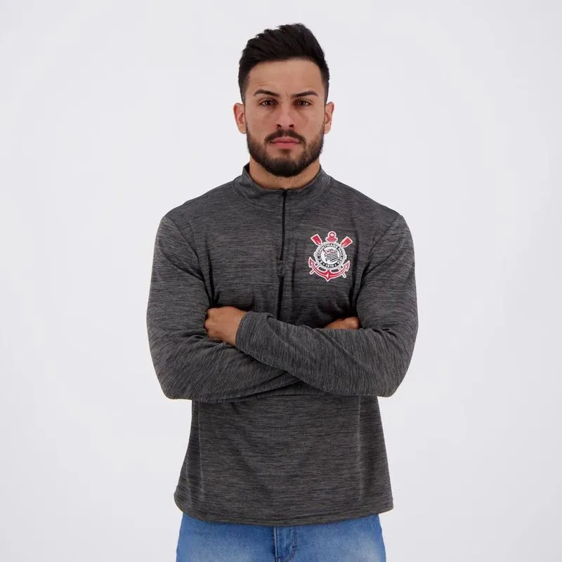 Blusão Corinthians Heavy Mescla - Cinza