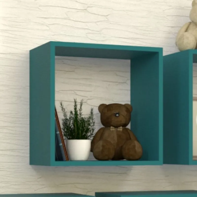 Nicho Cubo para Quarto Infantil Vitra Bramov Móveis Agata
