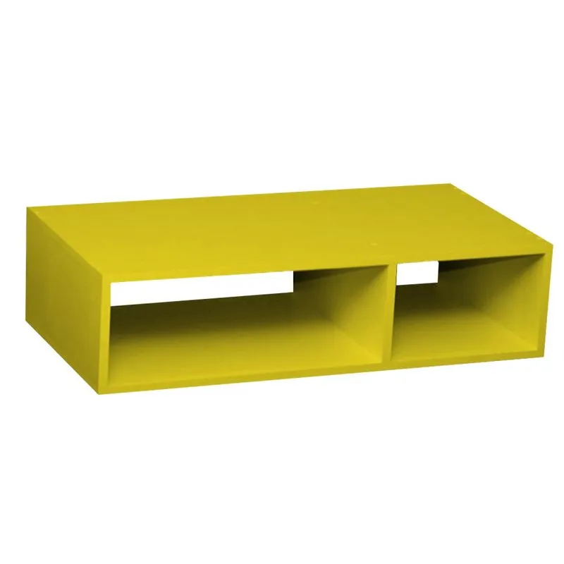 Nicho Cubo Divani Baby 20cmx80cmx40cm Bramov Móveis Amarelo