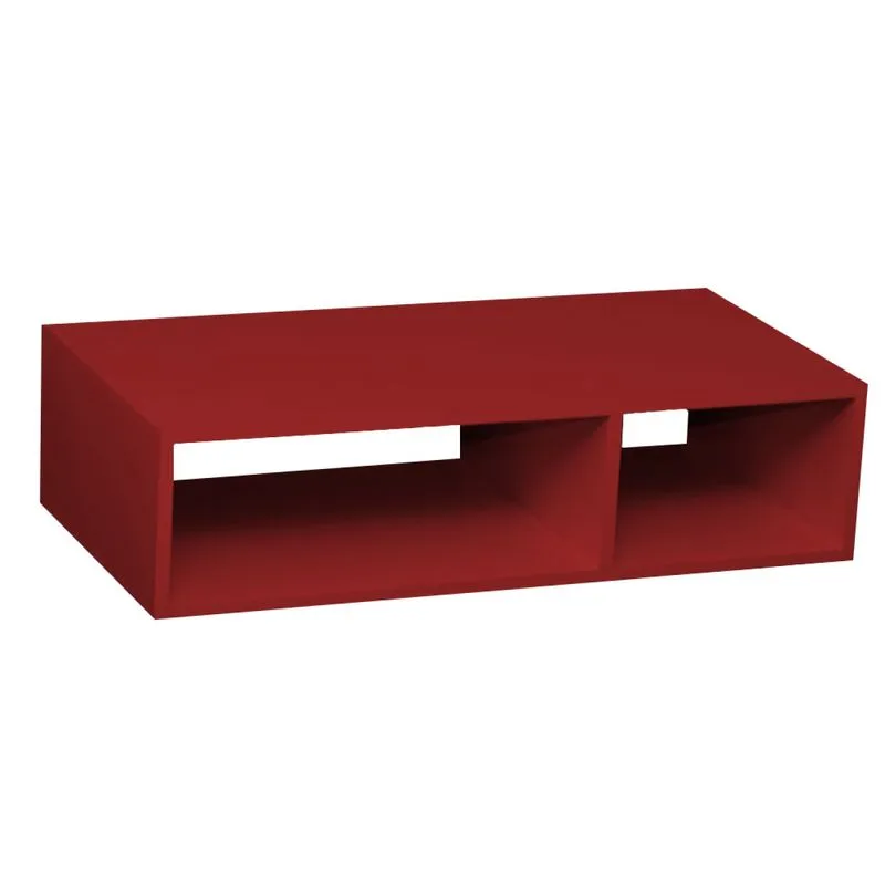 Nicho Cubo Divani Baby 20cmx80cmx40cm Bramov Móveis Vermelho