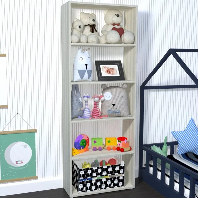 Estante para Livros 4 Prateleiras Ronda Baby Bramov Móveis Geneve