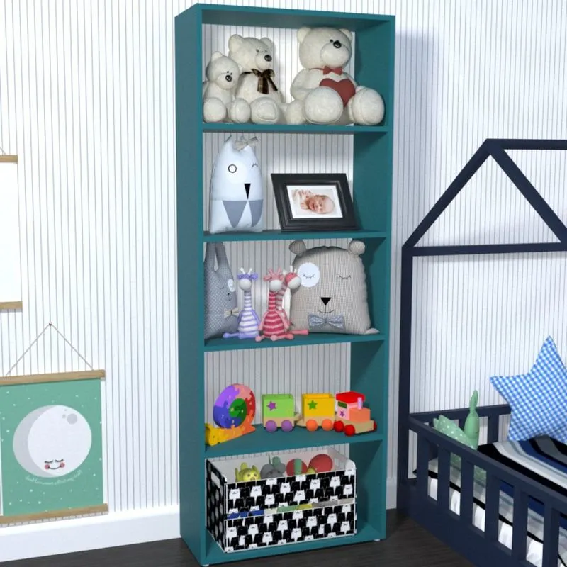 Estante para Livros 4 Prateleiras Ronda Baby Bramov Móveis Agata