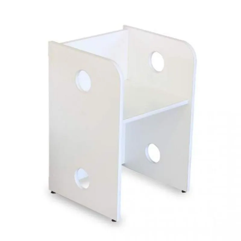 Banco Infantil Caroti Kit Cubos Baby Bramov Móveis Branco