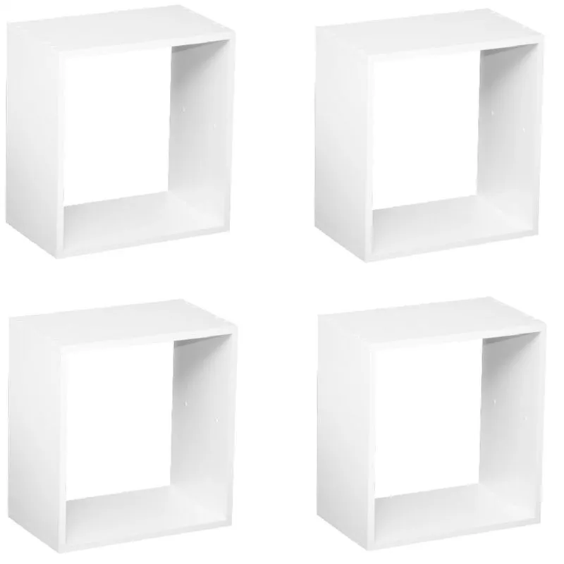 Kit Quarto Infantil 4 Nichos Cubo Vitra Kit Cubos Baby Siena Móveis