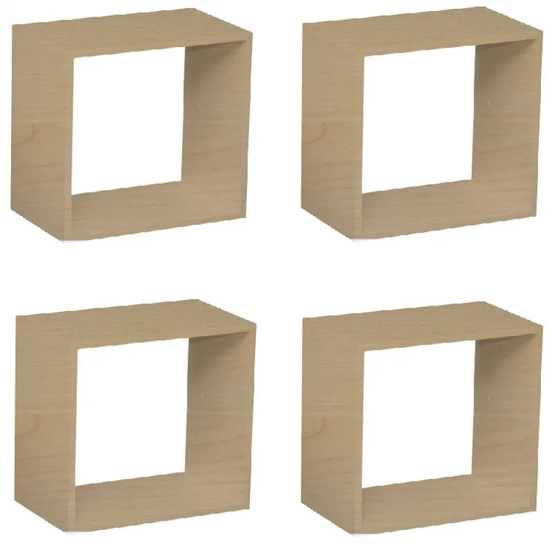 Kit Quarto Infantil 4 Nichos Cubo Vitra Kit Cubos Baby Siena Móveis