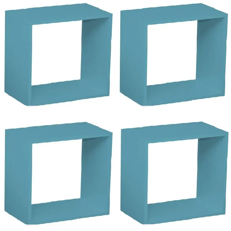 Kit Quarto Infantil 4 Nichos Cubo Vitra Kit Cubos Baby Siena Móveis