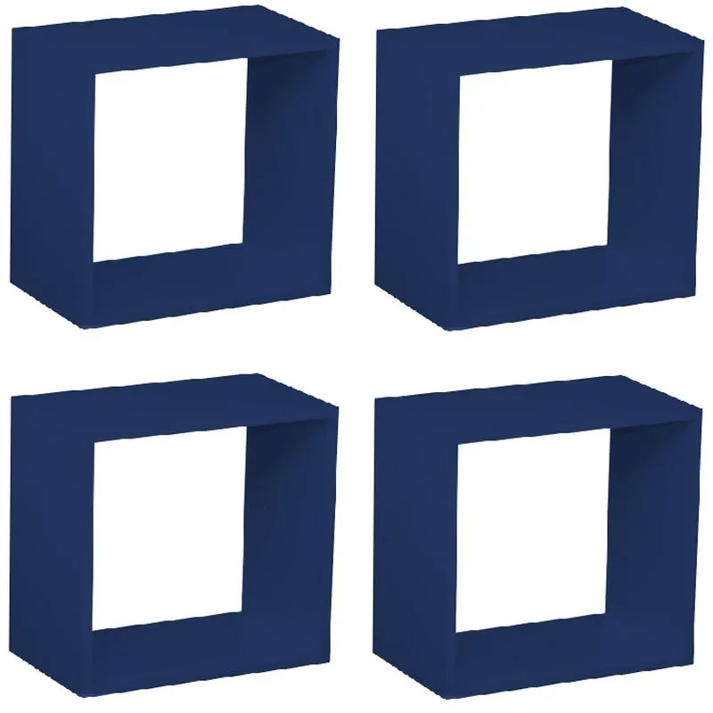 Kit Quarto Infantil 4 Nichos Cubo Vitra Kit Cubos Baby Siena Móveis