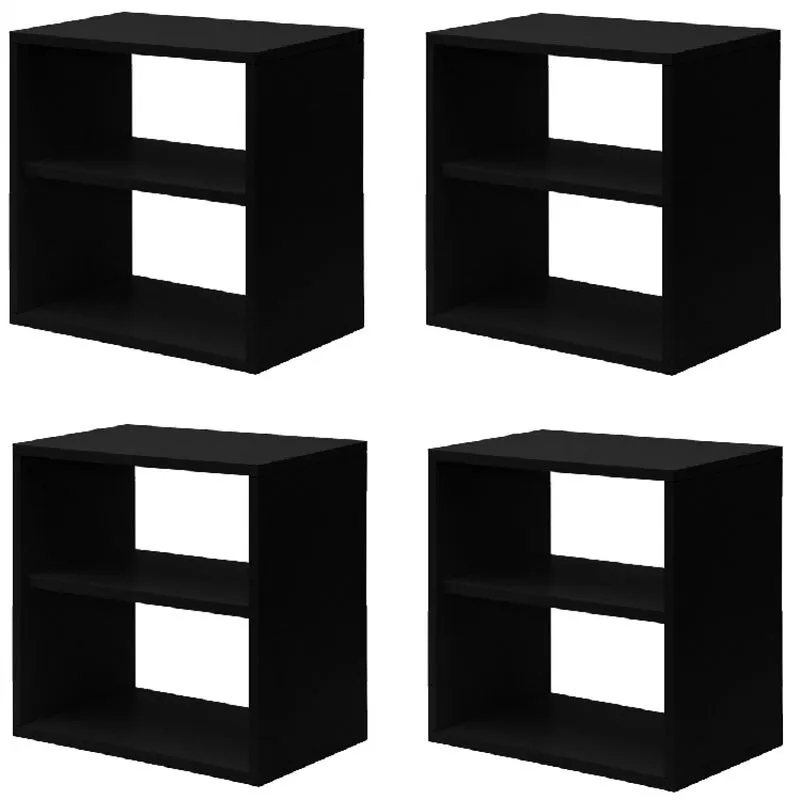 Kit Infantil 4 Nichos Cubo com Prateleira Lema Kit Cubos Baby Siena Móveis