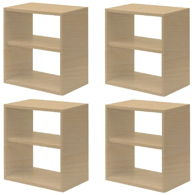 Kit Infantil 4 Nichos Cubo com Prateleira Lema Kit Cubos Baby Siena Móveis