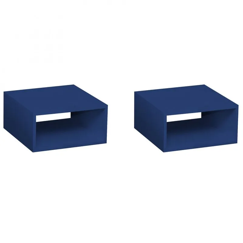 Conjunto 2 Nichos Salvatori Baby Bramov Móveis Azul