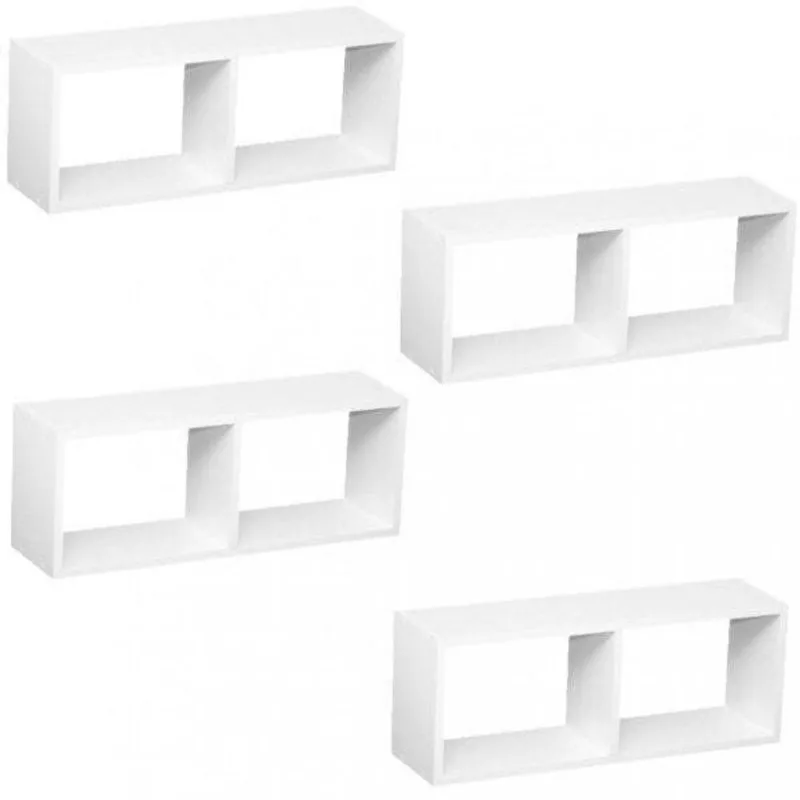 Conjunto com 4 Nichos Linfa Branco Branco