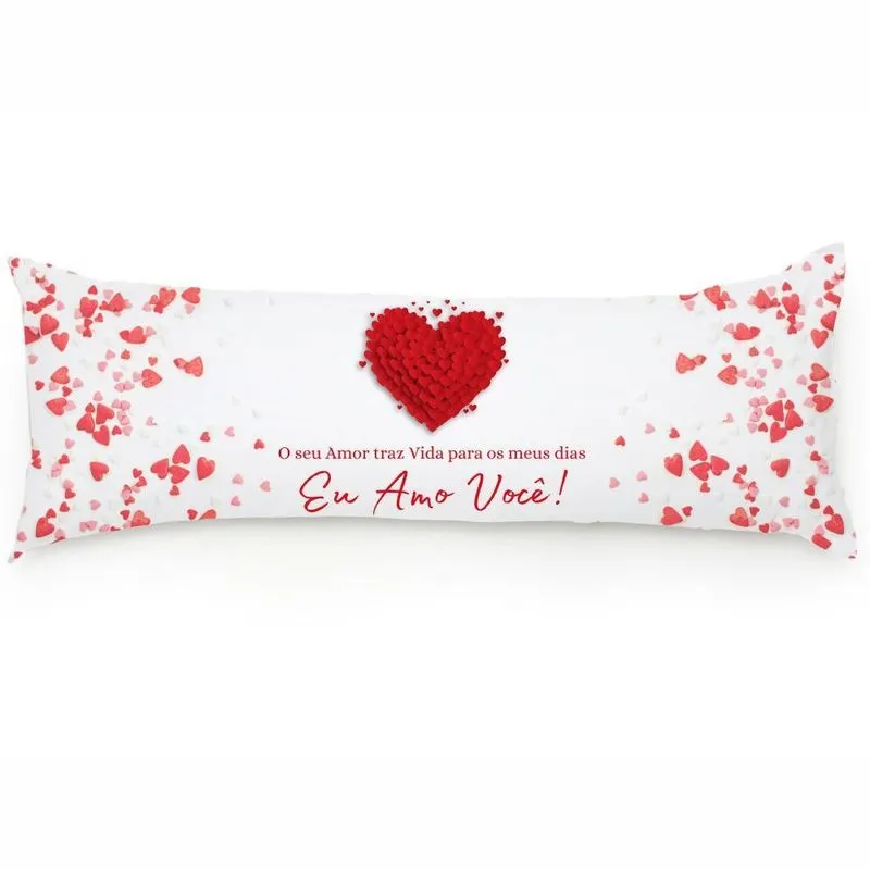 Capa Travesseiro Corpo 48cm X 1,35m Percal 200 Fios - Mileva