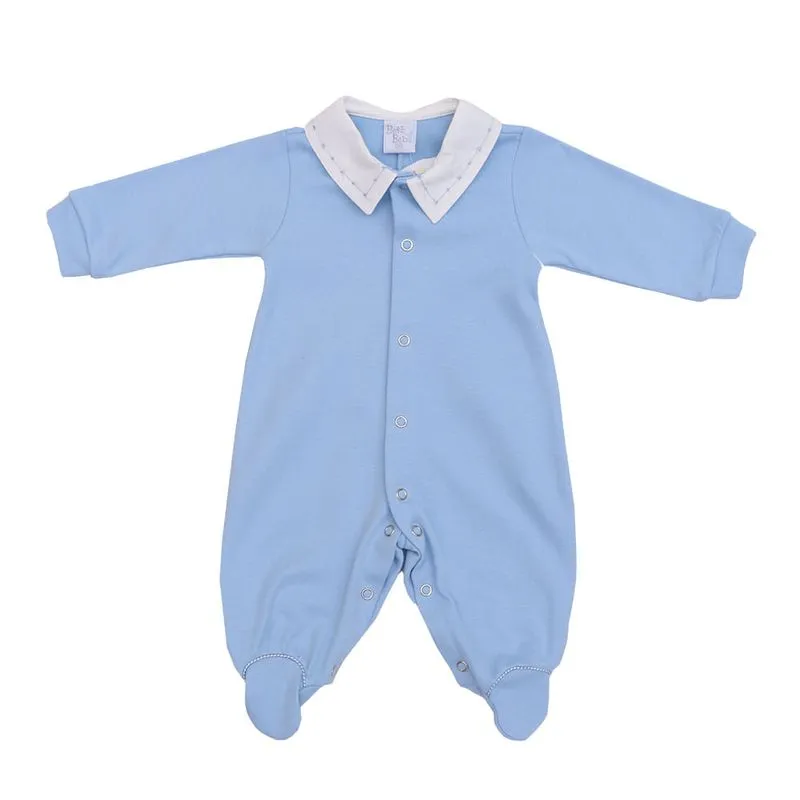 Macacão de Bebê Jujuba Suedine Azul Claro-AZUL-PEQUENO