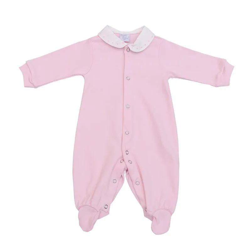 Macacão de Bebê Jujuba Suedine Rosa Claro-ROSA-PEQUENO