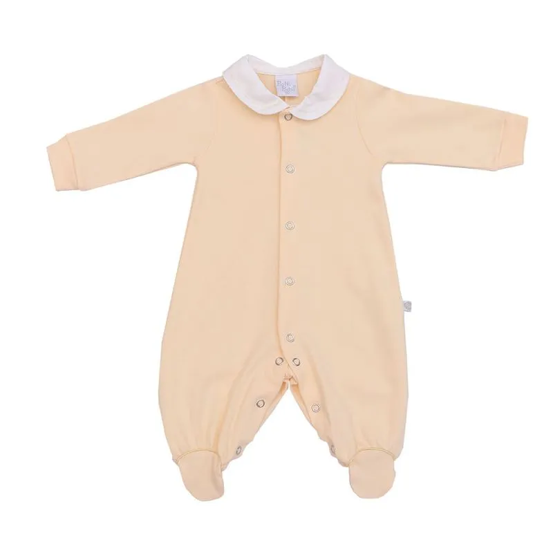 Macacão de Bebê Jujuba Suedine Amarelo Claro-AMARELO-PEQUENO