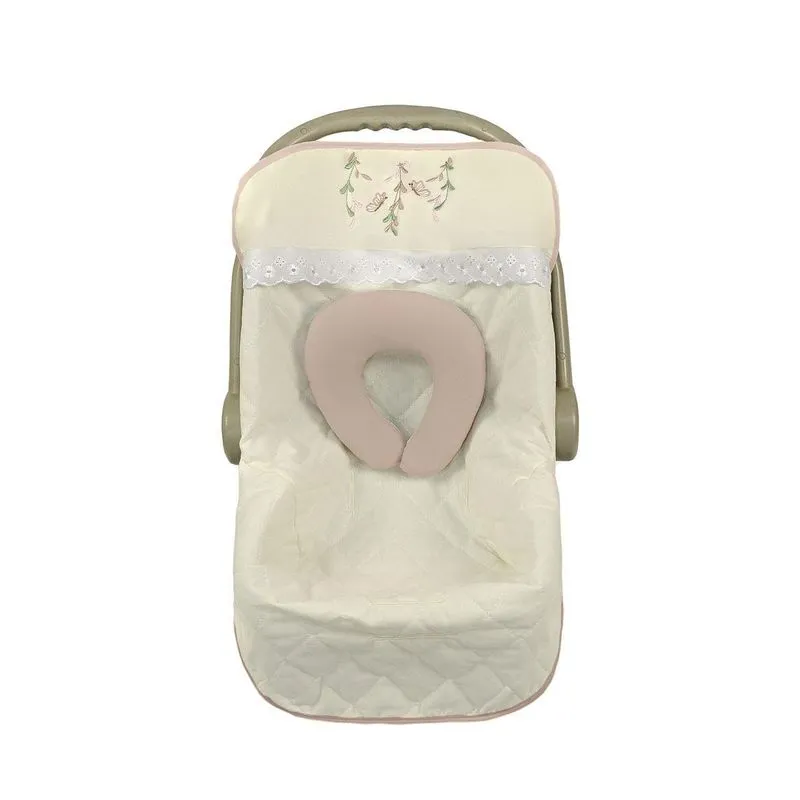Capa Para Bebe Conforto 2 Pç Encanto Rosa Velho