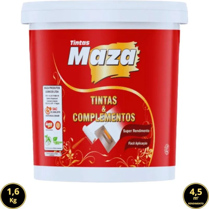 Massa Corrida Pva Acabamento Parede Uso Interno 1,6kg Maza