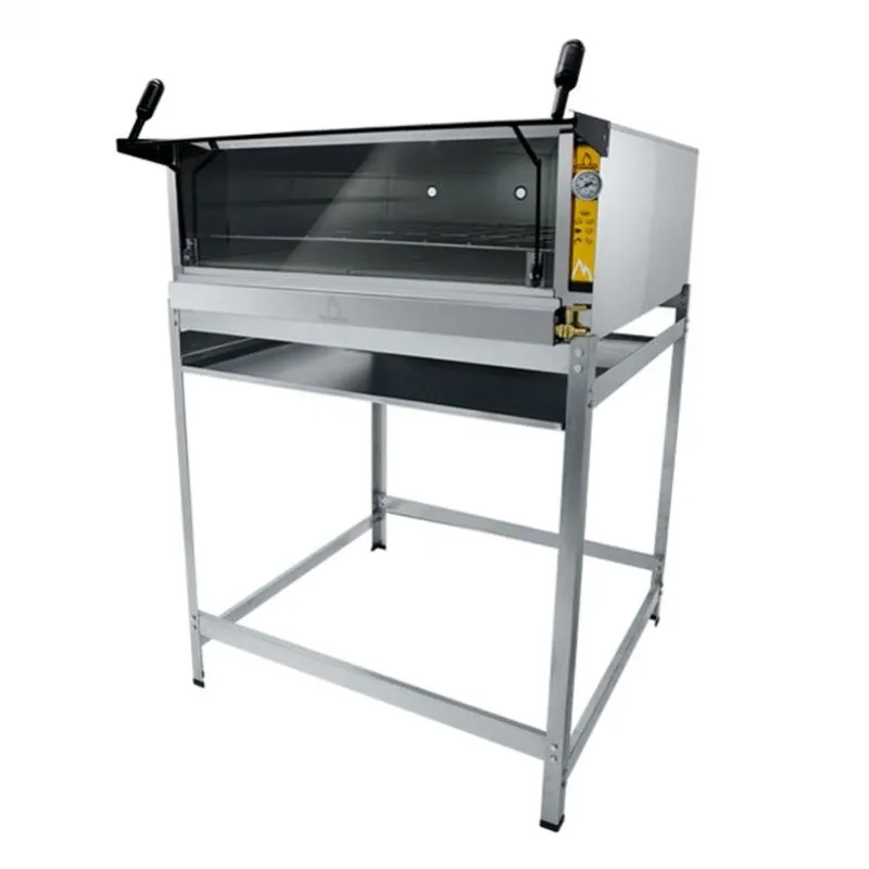 Forno Industrial Guilhotina 95cmx95cm 1 Câmara A Gás Metalmaq Cinza