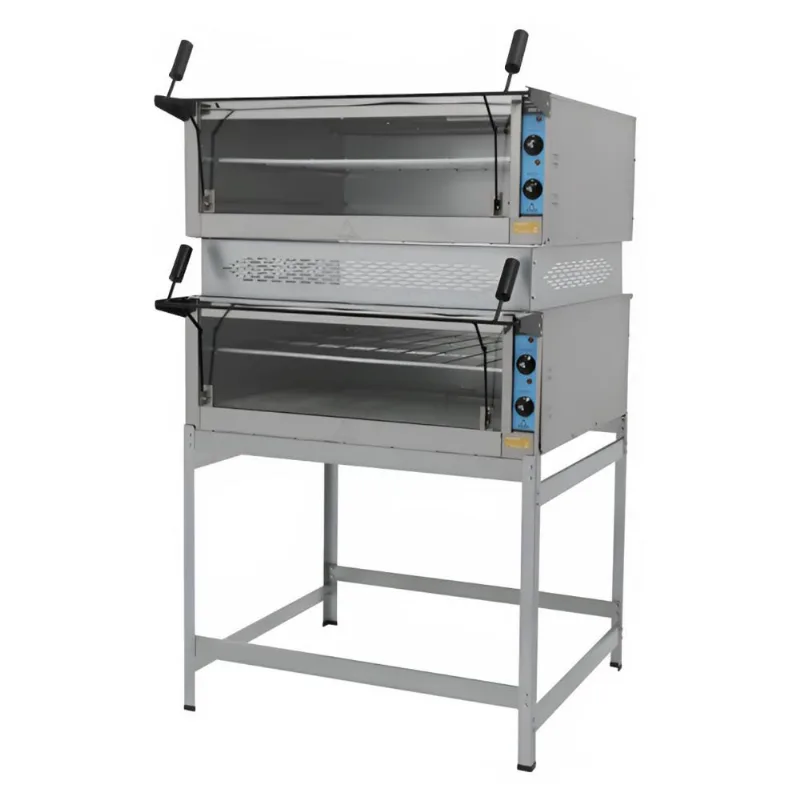 Forno Eletrico Guilhotina 2 Camaras 90x90x25cm Inox 220v - Metalmaq - METALMAQ