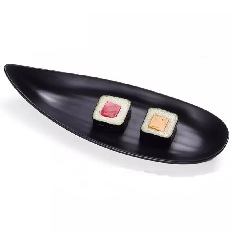 Prato Barco Travessa Melamina Comida Japonesa 30cm Sushi
