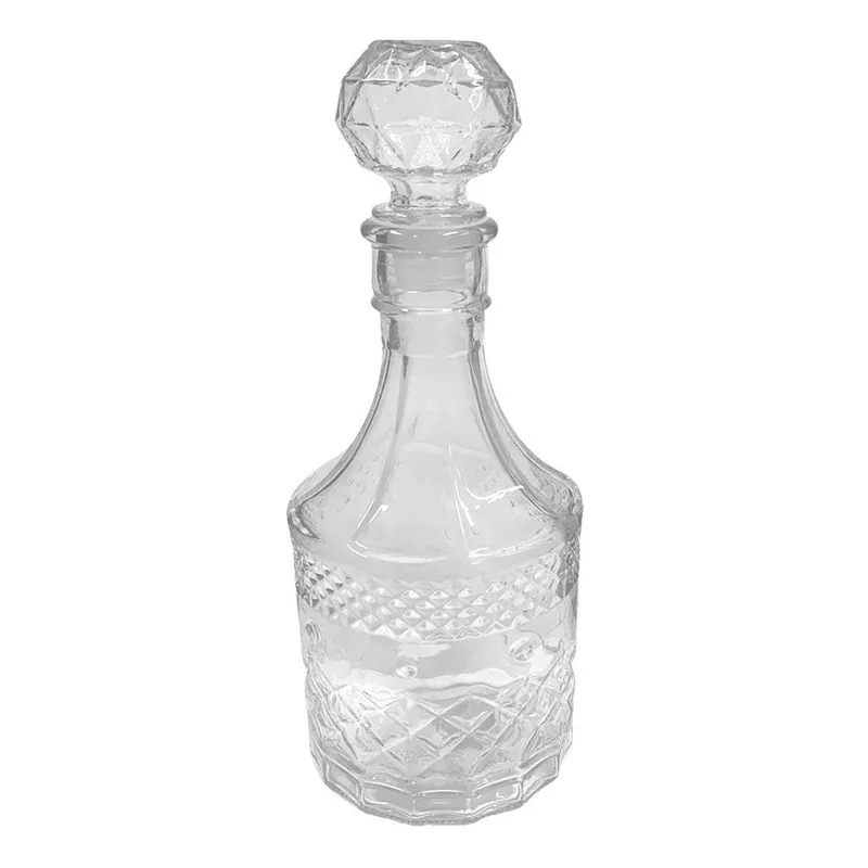 Garrafa Licoreira Em Vidro Para Whisky Licor E Vinho 1lt