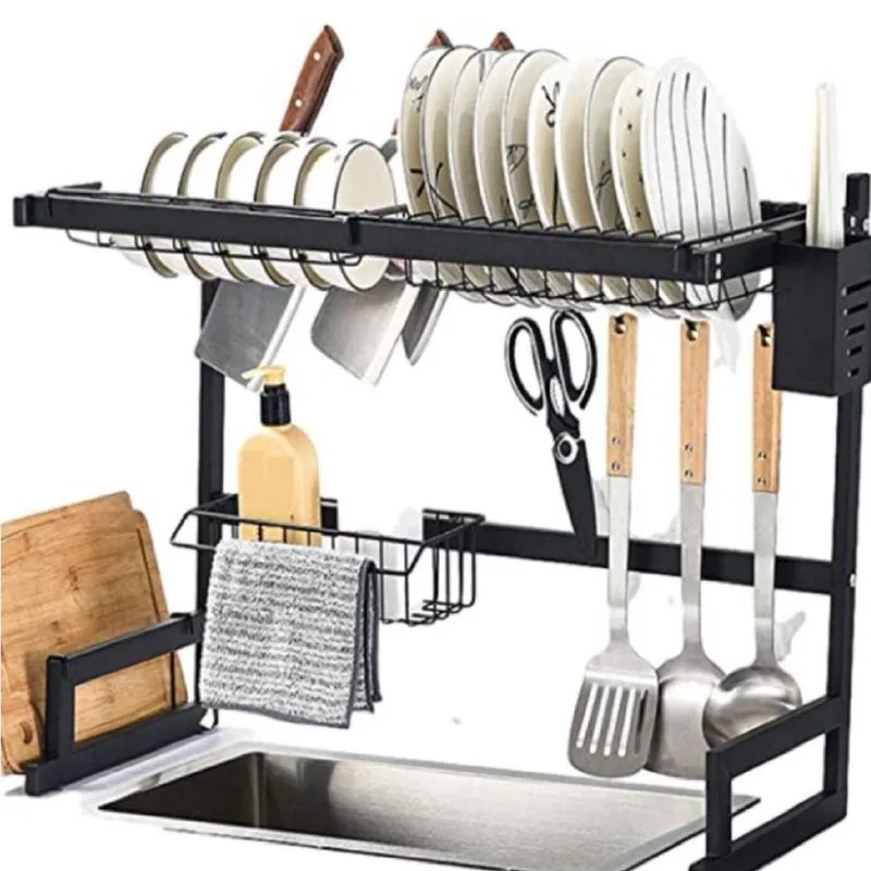 Organizador Cozinha Suspensa Escorredor Louça Pia Rack Aço