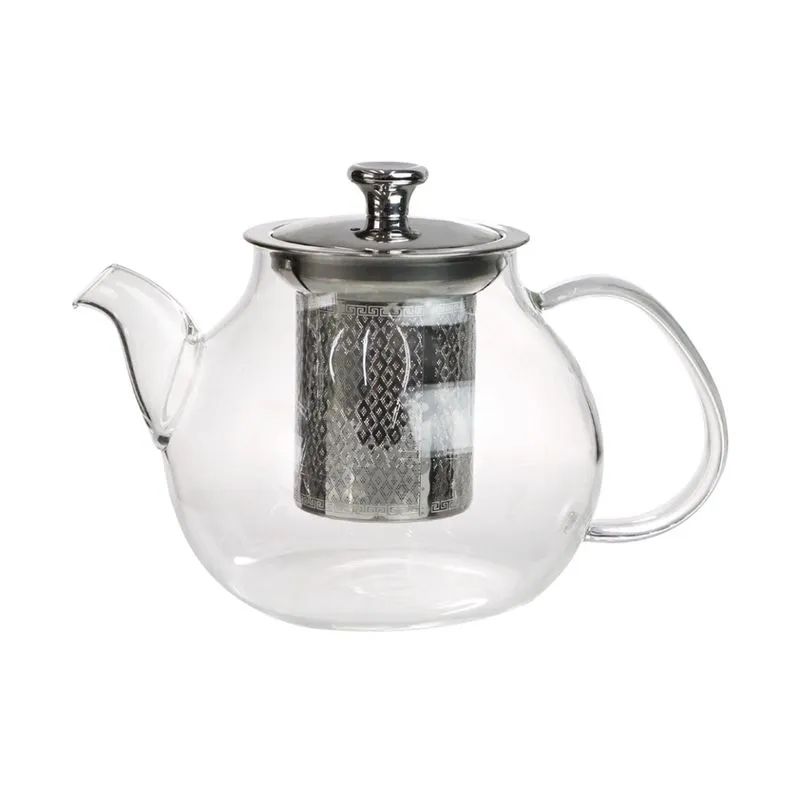 Chaleira Em Vidro Com Infusor E Tampa 900ml