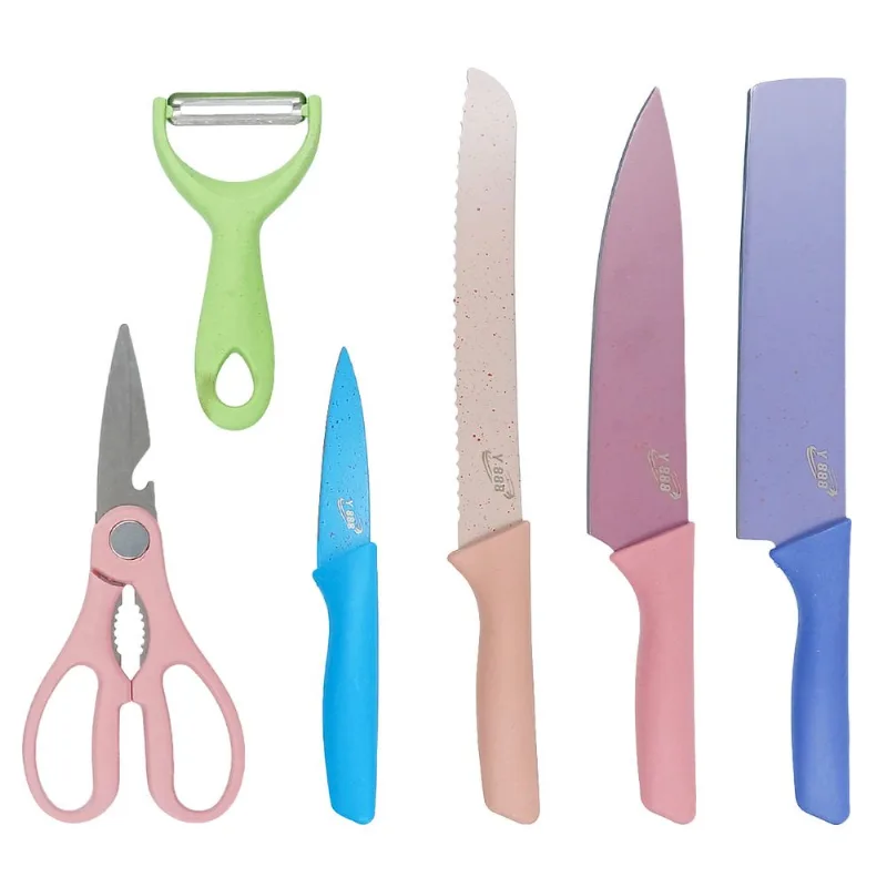 Kit Utensílios de Cozinha 6 Peças em Aço Inox Y888