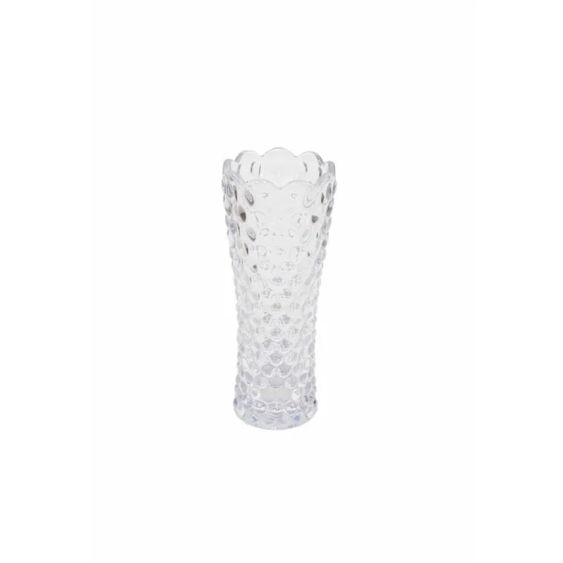 Kit 2 Vaso Decorativo Vidro Vasinho Planta 17,5Cm Bolhas