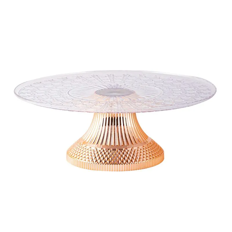 Boleira Lapidada Luxo Rosê Gold 4019034 MIRANDINHA SUPORTE P.DOCE LAPIDADA LUXO ROSE GOLD 4019034 MIRANDINHA
