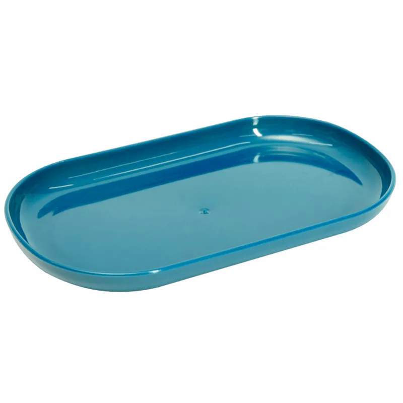 Bandeja Decorativa Oval Azul Petrus 22x13cm MIRANDINHA BANDEJA OVAL AZUL PETRUS 22X13CM 4224071 MIRANDINHA