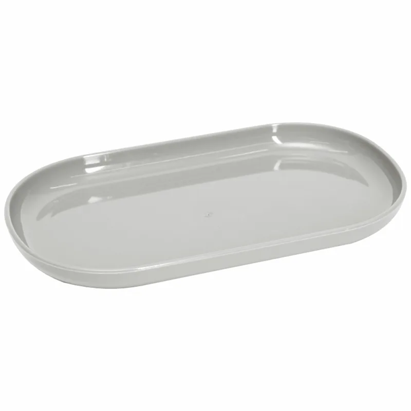 Bandeja Decorativa Oval Cinza 22x13cm MIRANDINHA BANDEJA OVAL CINZA 22X13CM 4224073 MIRANDINHA