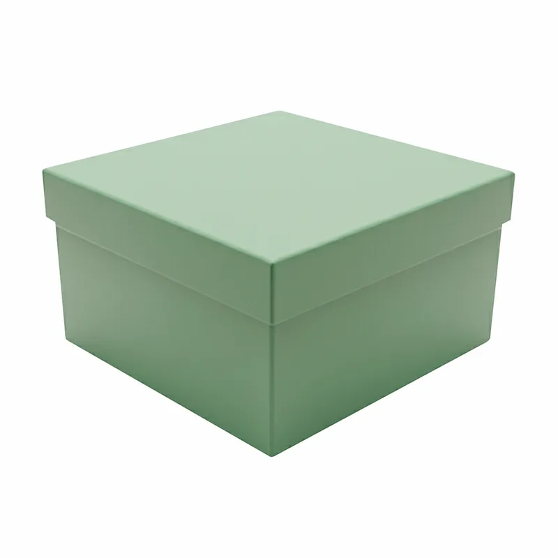 Caixa De Presente Verde Eucalipto 18x18cm 4340063 MIRANDINHA CAIXA PRESENTE VERDE EUCALIPTO 2.5L 18X18CM 4340063 MIRANDINHA