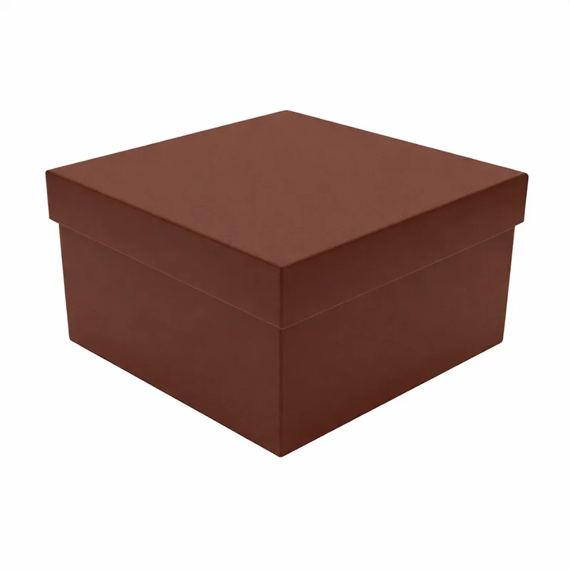 Caixa De Presente Marrom Russet 18x18cm 4340065 MIRANDINHA CAIXA PRESENTE MARROM RUSSET 2.5L 18X18CM 4340065 MIRANDINHA