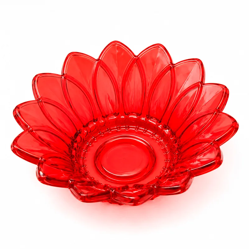 Forminha Plástico Flor De Lótus Vermelho Translúcida 30 UN MIRANDINHA FORMINHA PLASTICO FLOR DE LOTUS VERM TRANSLUCIDA 30UN 4343033 MIRANDINHA
