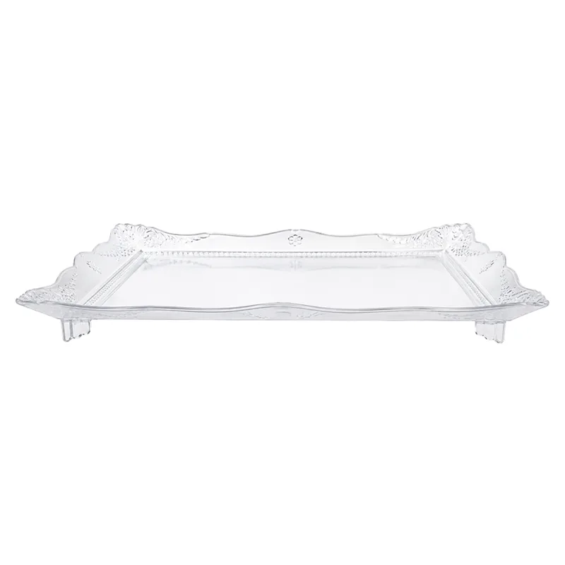 Bandeja Rococó Transparente 23x15cm MIRANDINHA BANDEJA ROCOCO TRANSP 23X15CM 4240026 MIRANDINHA