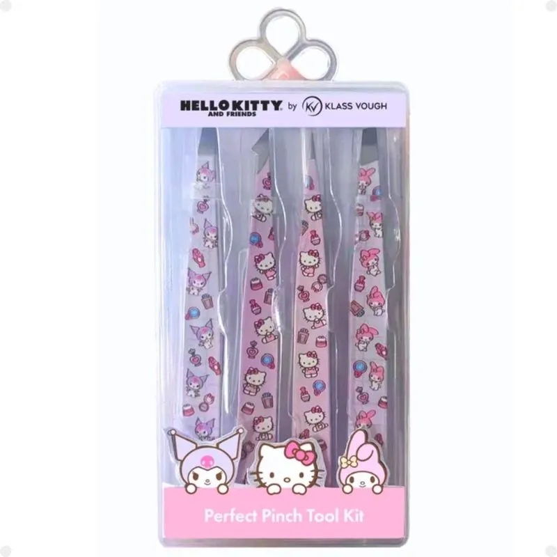 Kit De Pinças Estampadas Hello Kitty By Klass Vough Perfect Pinch Tool Com 4 Twhk-10