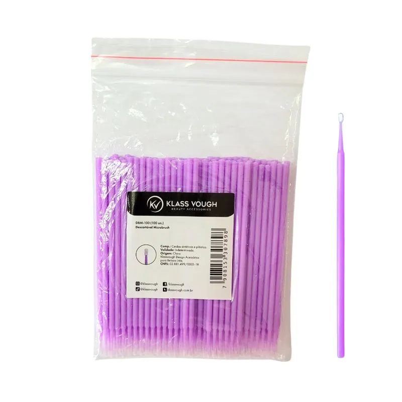 Aplicador Descartável Microbrush - 100 Unidades
