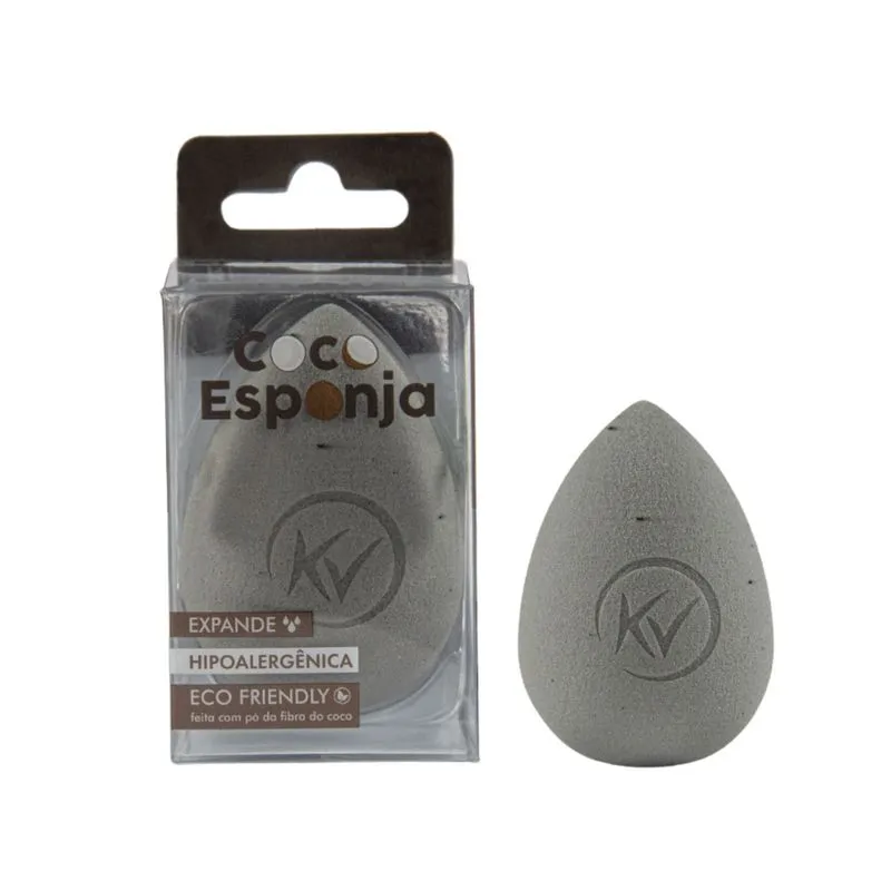 Esponja Gota Coco para Base e Corretivo Expansível Sem Látex Klass Vough