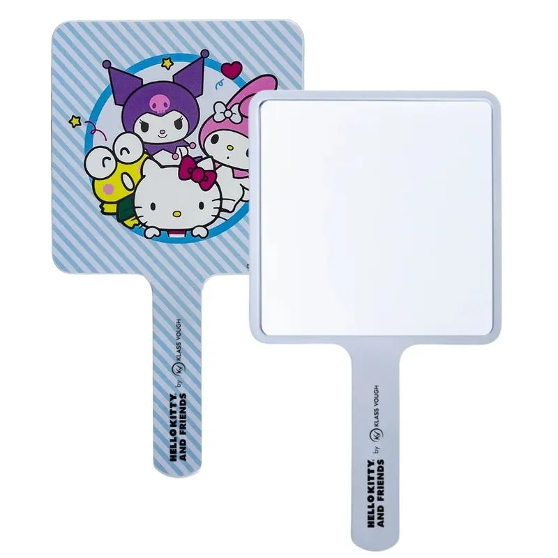 Espelho para Mãos Quadrado Hello Kitty and Friends Azul Klass Vough