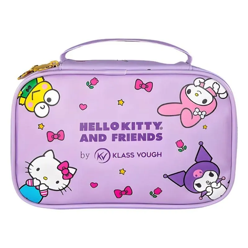 Necessaire Estruturada Hello Kitty and Friends by Klass Vough Lilás