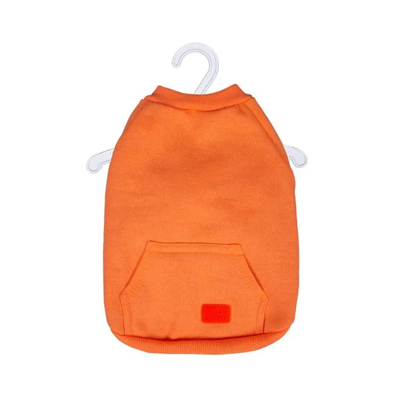 Casaco Urban Puppy Moletom Laranja Para Cães E Gatos - Tamanho 12