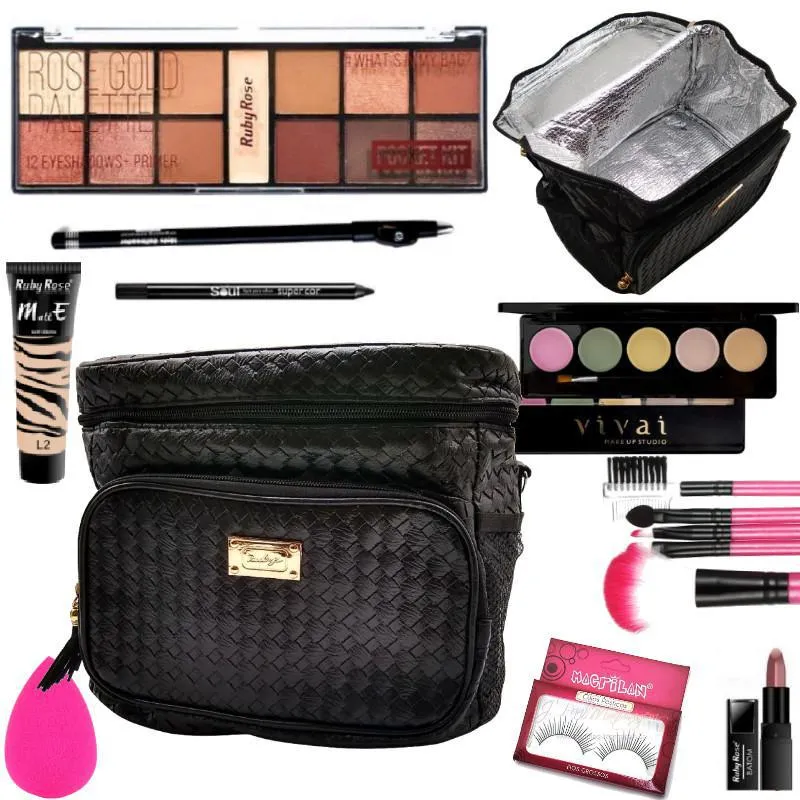 Necessaire Ruby's + Kit De Maquiagem
