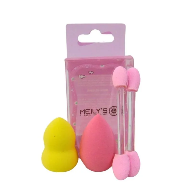Mini Esponja + Aplicador de Sombra Meily´s Cores Aleatórias