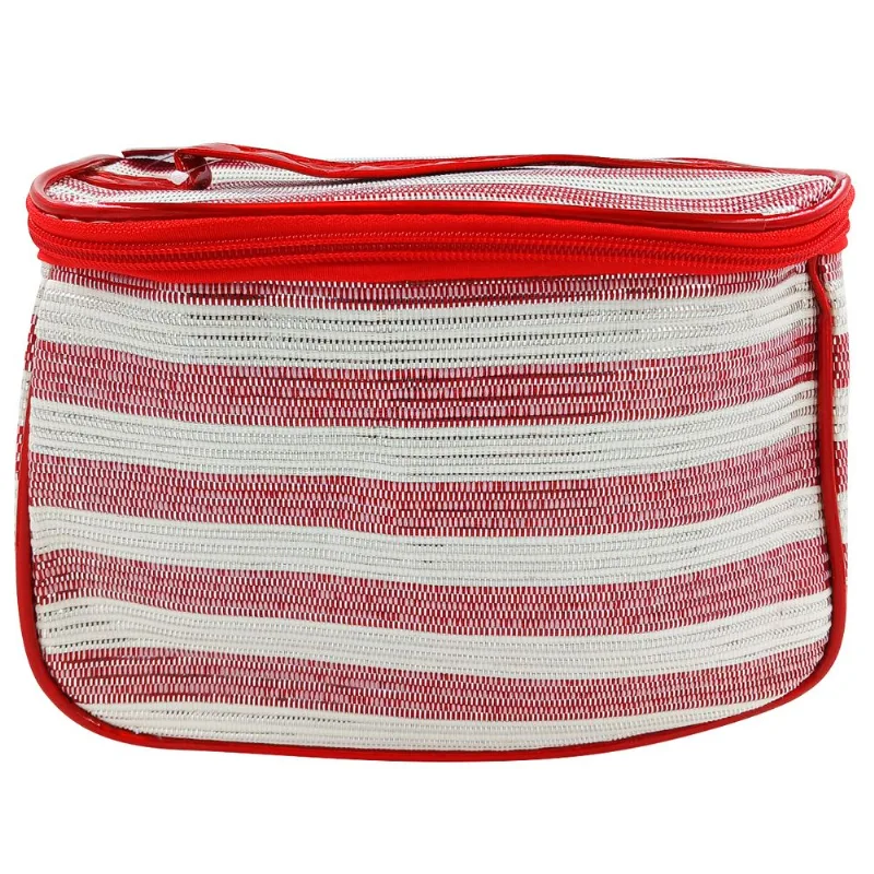 Nécessaire Listras 20x15cm em PVC Rubys- Vermelho