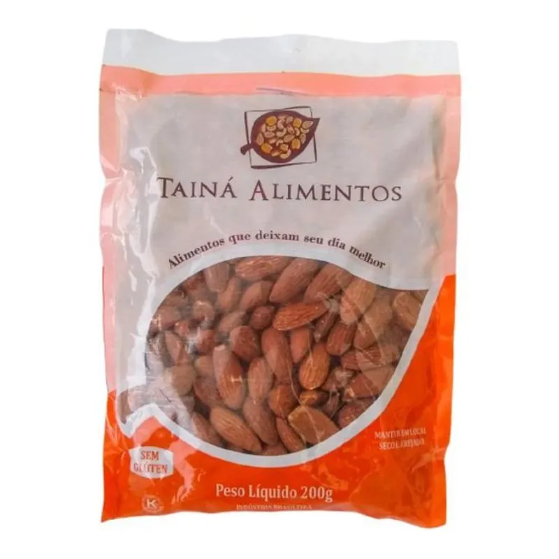 Amêndoa Torrada Sem Sal Tainá Alimentos 200g